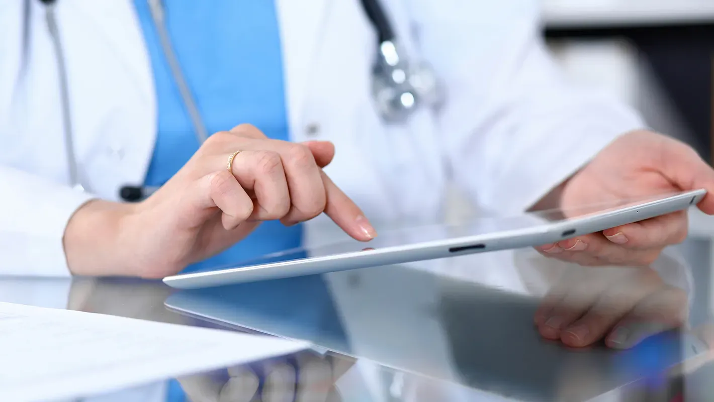 doctor on ipad